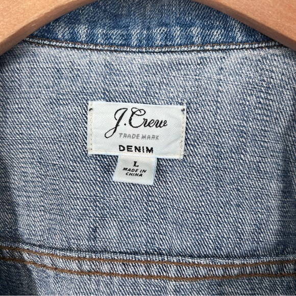 J. Crew Blue Denim Button Jean Jacket - Picture 4 of 5